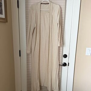 Long Cream Cardigan